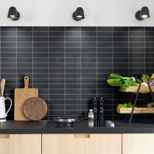 selbstklebende Wandfliese Premium Stacked Tiles anthracite small image number null